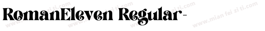 RomanEleven Regular字体转换